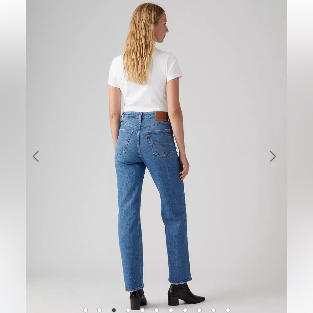 Levi's Ribcage Straight Ankle Jeans 25 x 31 - Picture 3 of 15